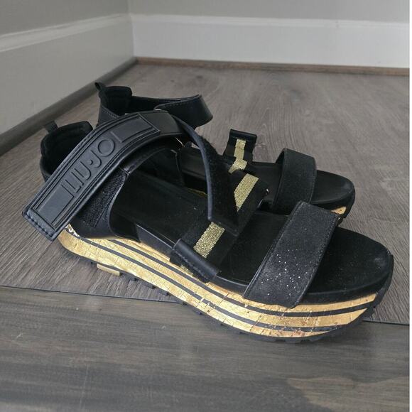 Liu Jo Wonder Platform Sandals size 9.5 - Picture 1 of 8